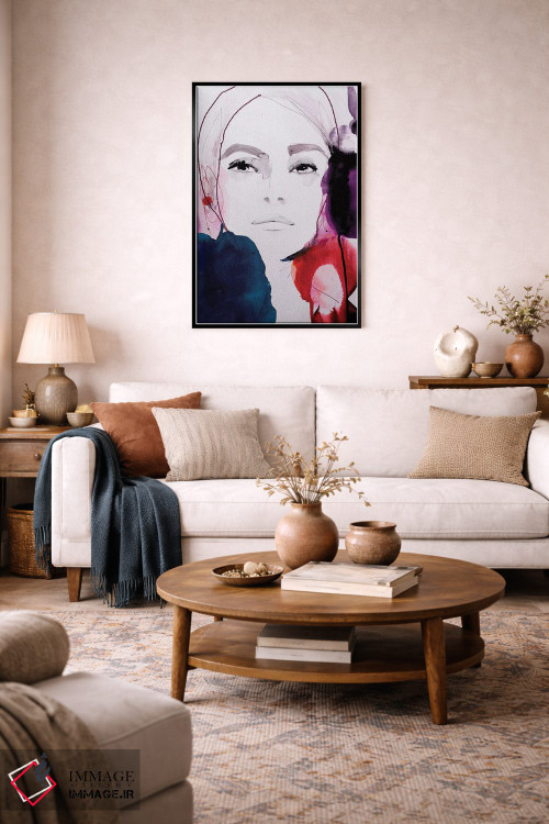 تابلو دکوراتیو سرخ تیره اثر لی واینر - D4B