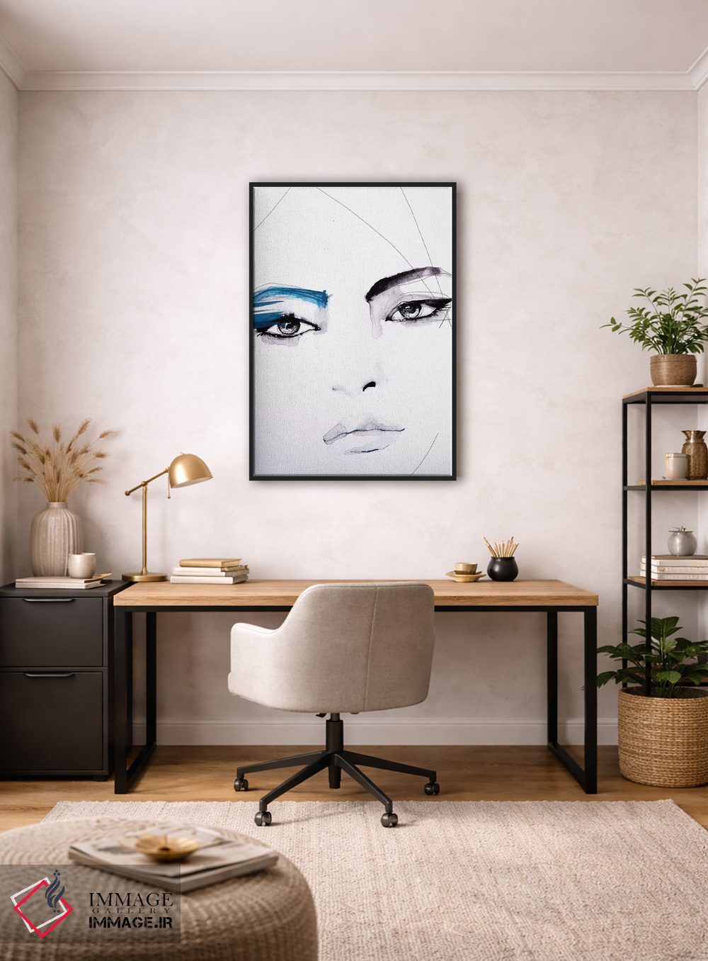 تابلو دکوراتیو بی عنوان اثر لی واینر - D5B