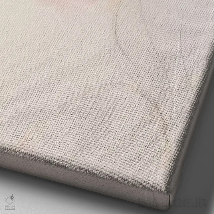 تابلو مدرن مروارید اثر لی واینر - نمای نزدیک بافت بوم