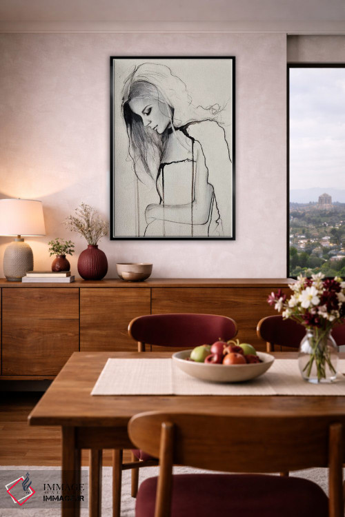 تابلو دکوراتیو کم رنگ شدن اثر لی واینر - D6B