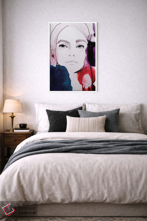 تابلو دکوراتیو سرخ تیره اثر لی واینر - D6W