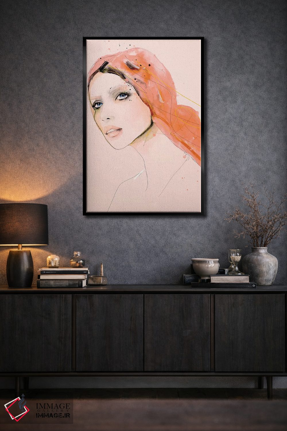 تابلو مدرن شکاف نورانی اثر لی واینر - D3B