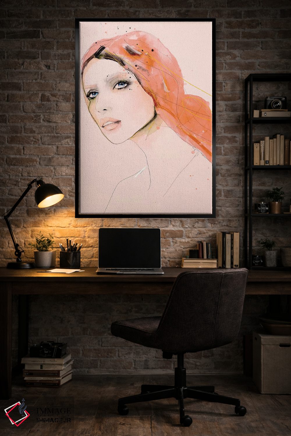 تابلو مدرن شکاف نورانی اثر لی واینر - D6B