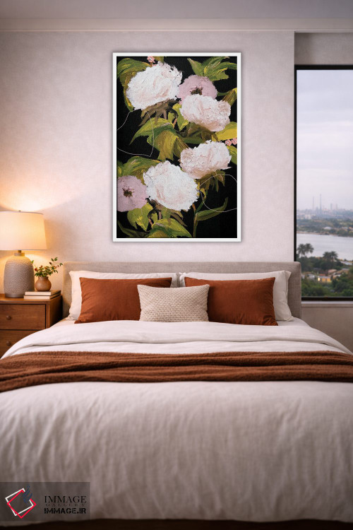 تابلو دکوراتیو گل صدتومانی II اثر لی واینر - D3W