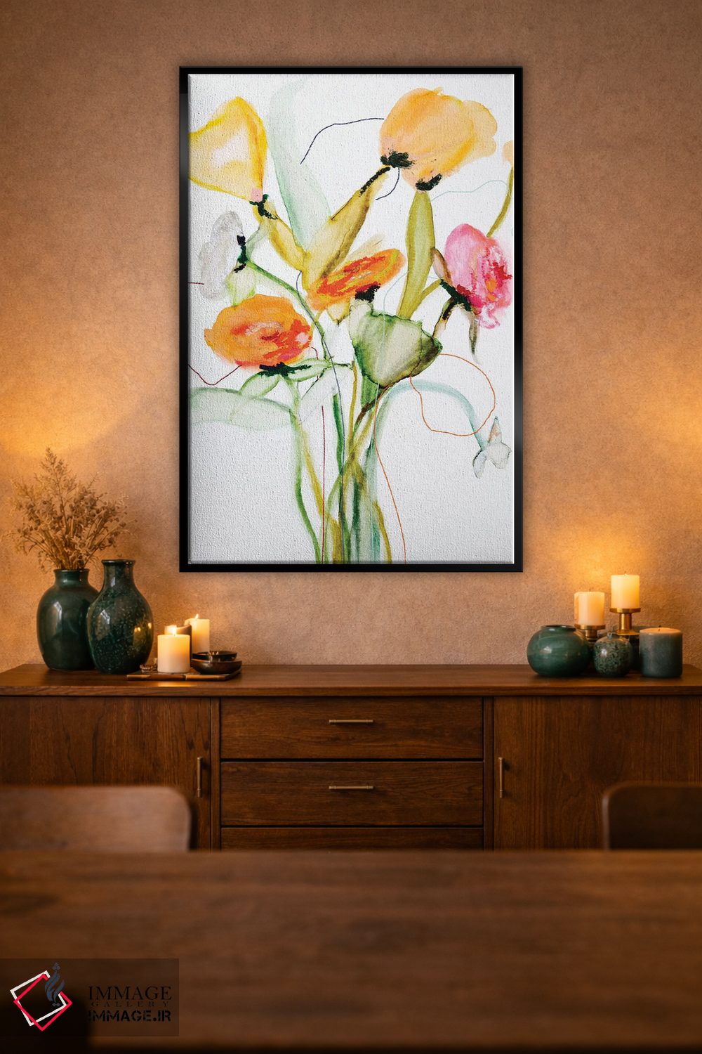 تابلو دکوراتیو مجموعه شکوفه ها نروژ اثر لی واینر - D2B