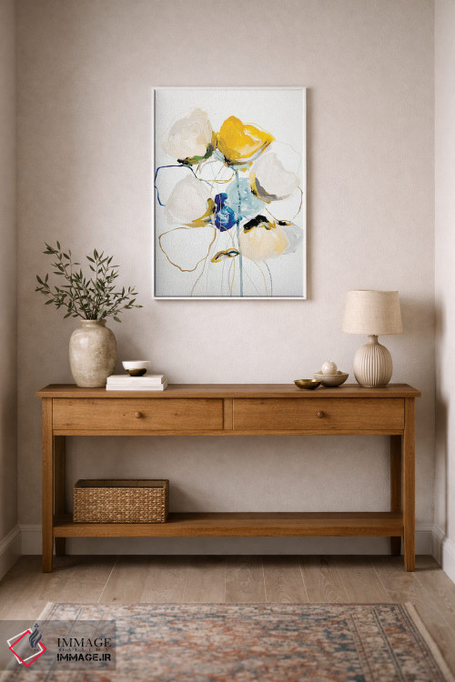 تابلو انتزاعی شکوفه اثر لی واینر - D1W