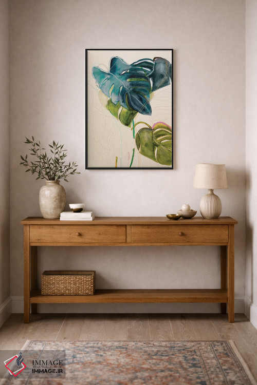 تابلو مدرن مونسترا آبی اثر لی واینر - D2B