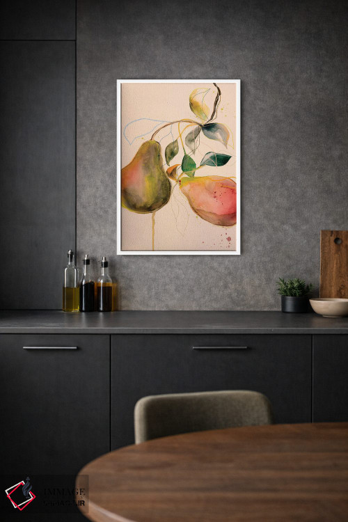 تابلو دکوراتیو گلابی I اثر لی واینر - D1W