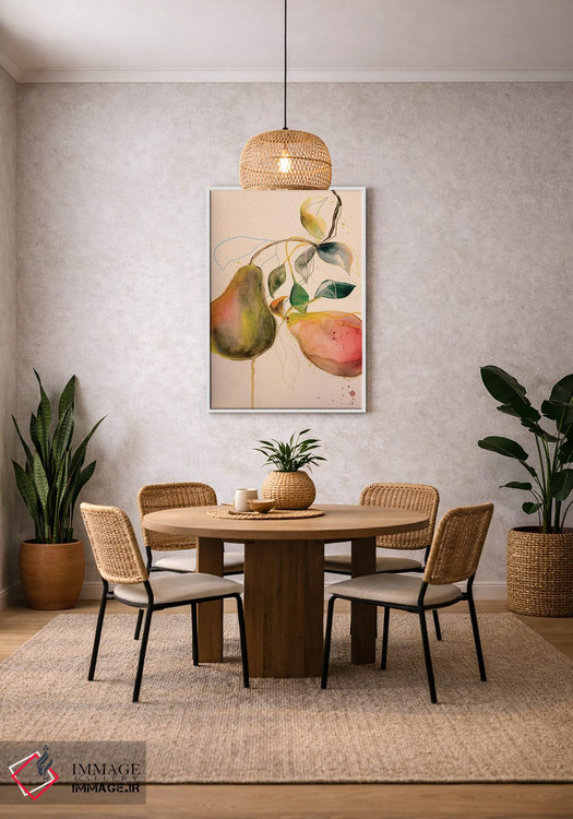 تابلو دکوراتیو گلابی I اثر لی واینر - D3W