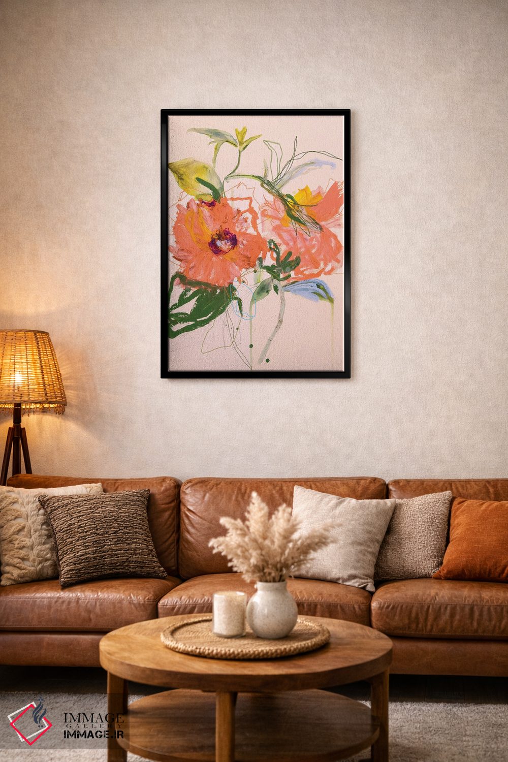 تابلو دکوراتیو رز چینی زرد اثر لی واینر - D3B