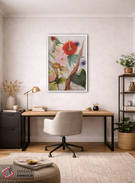 تابلو انتزاعی ترکیب گل ها I اثر لی واینر - D2W