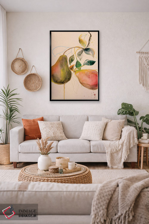 تابلو دکوراتیو گلابی I اثر لی واینر - D5B