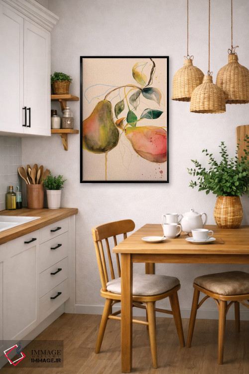 تابلو دکوراتیو گلابی I اثر لی واینر - D6B