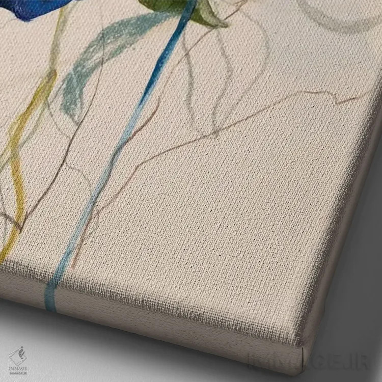 تابلو انتزاعی بیدار شدن اثر لی واینر - نمای نزدیک بافت بوم