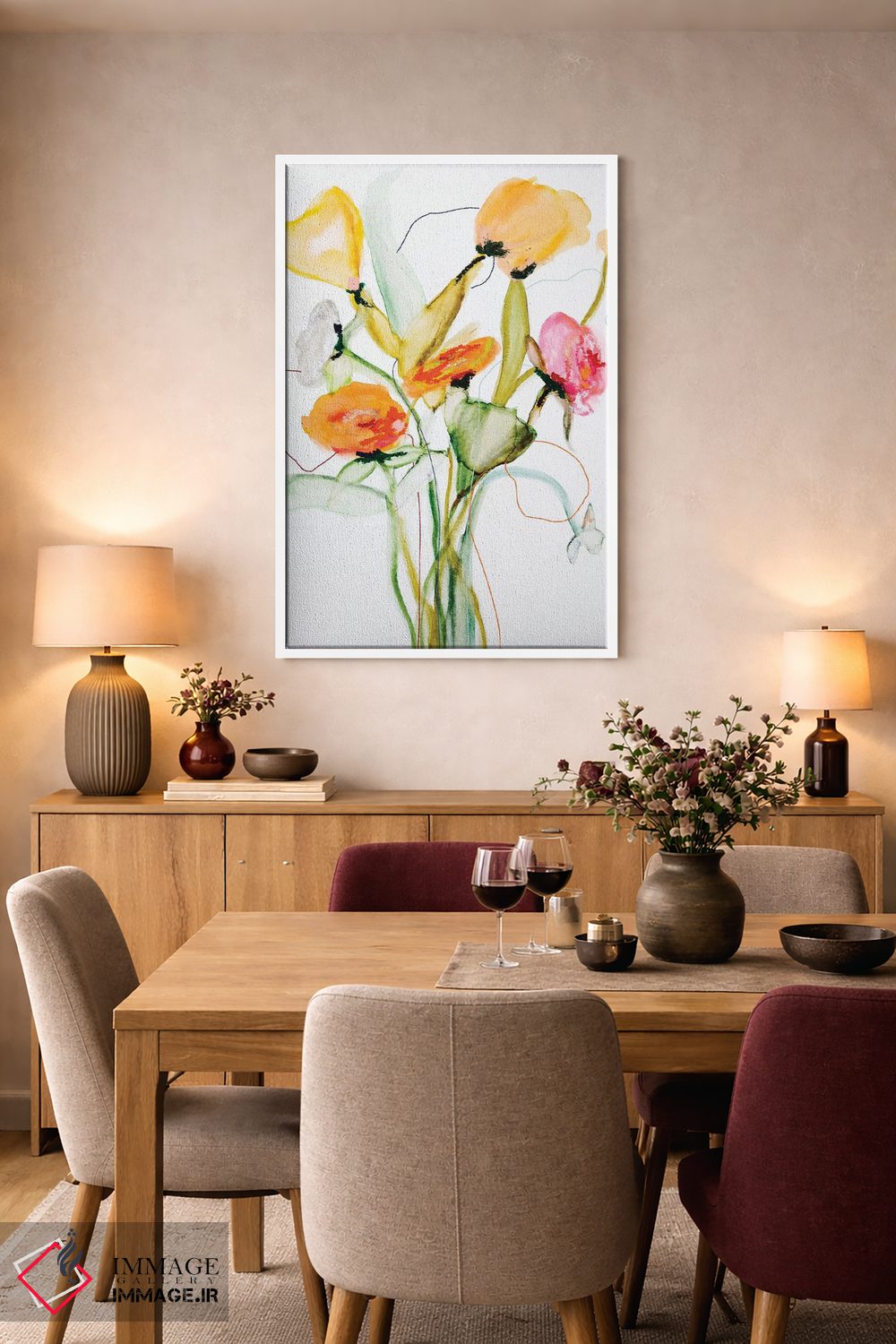 تابلو دکوراتیو مجموعه شکوفه ها نروژ اثر لی واینر - D6W