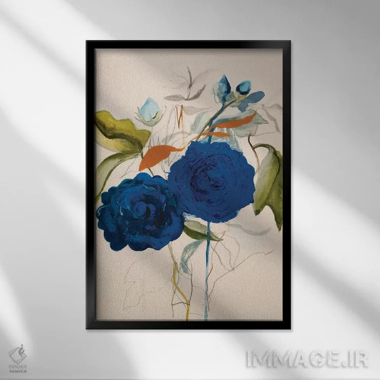 تابلو انتزاعی بیدار شدن اثر لی واینر - نمای قابدار مشکی