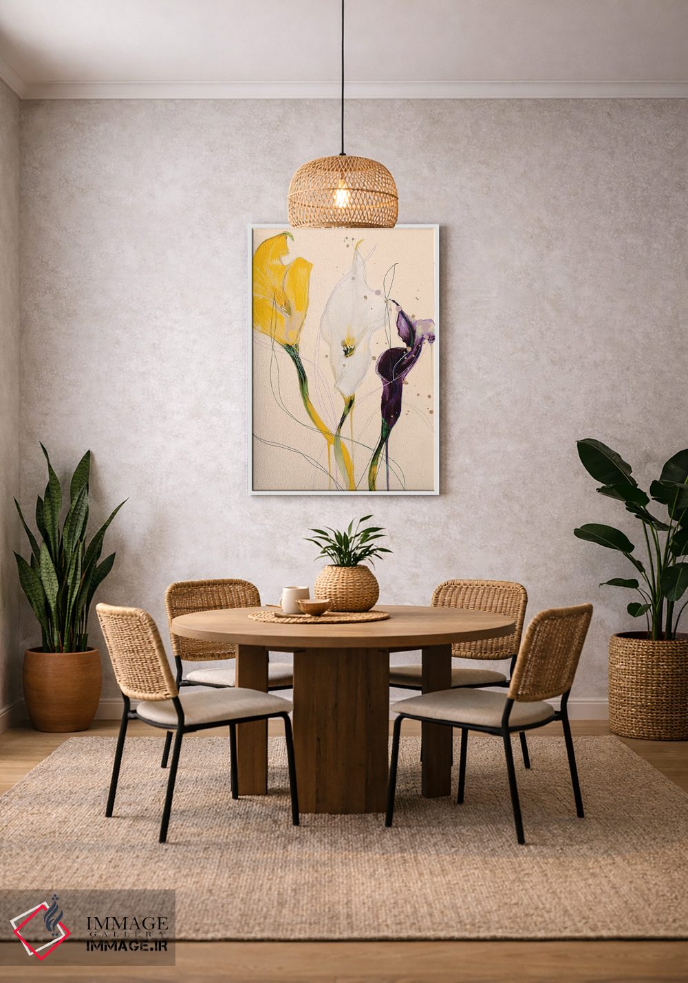 تابلو دکوراتیو سوسن کالا اثر لی واینر - D2W