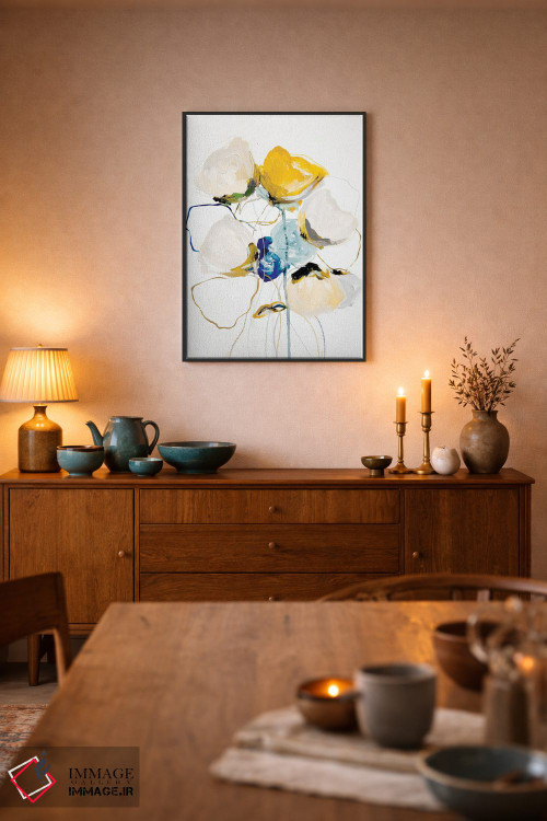 تابلو انتزاعی شکوفه اثر لی واینر - D6B