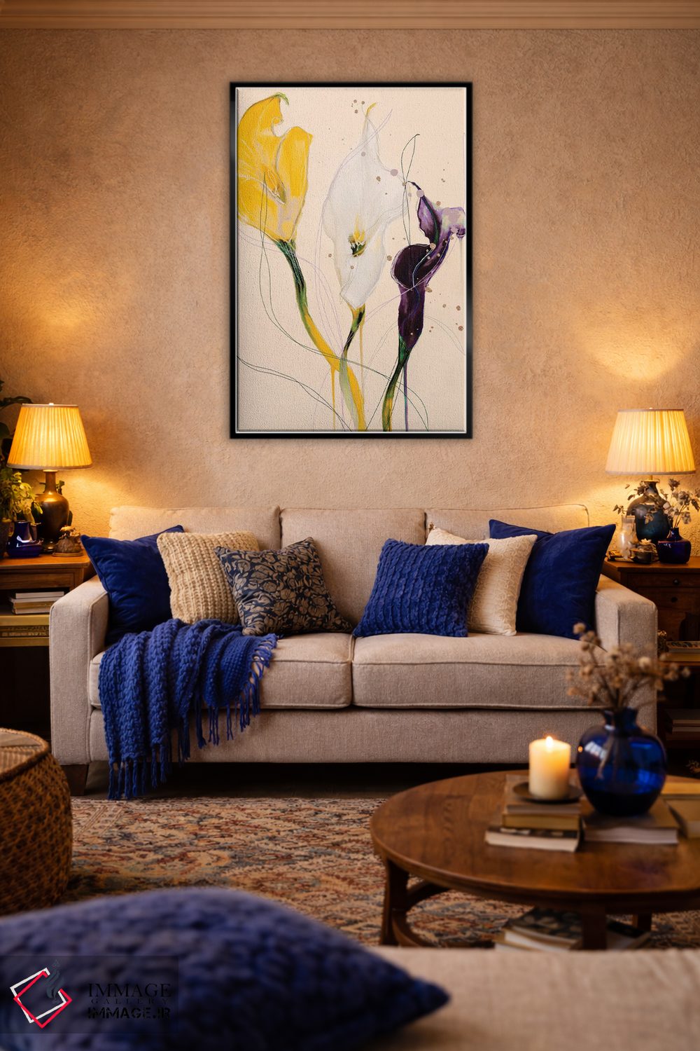 تابلو دکوراتیو سوسن کالا اثر لی واینر - D4B