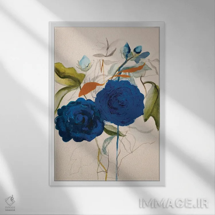 تابلو انتزاعی بیدار شدن اثر لی واینر - نمای قابدار سفید