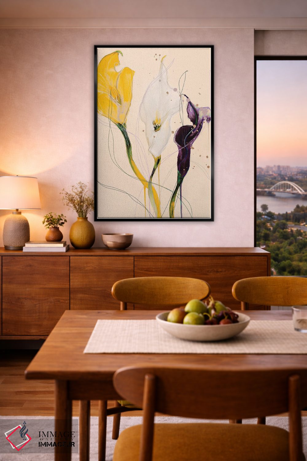 تابلو دکوراتیو سوسن کالا اثر لی واینر - D6B