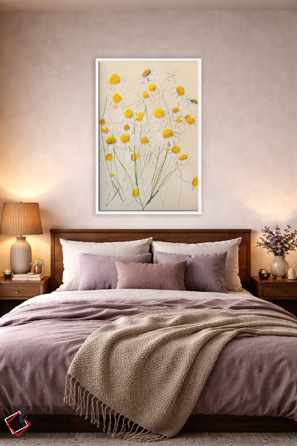 تابلو انتزاعی بابونه I اثر لی واینر - D3W