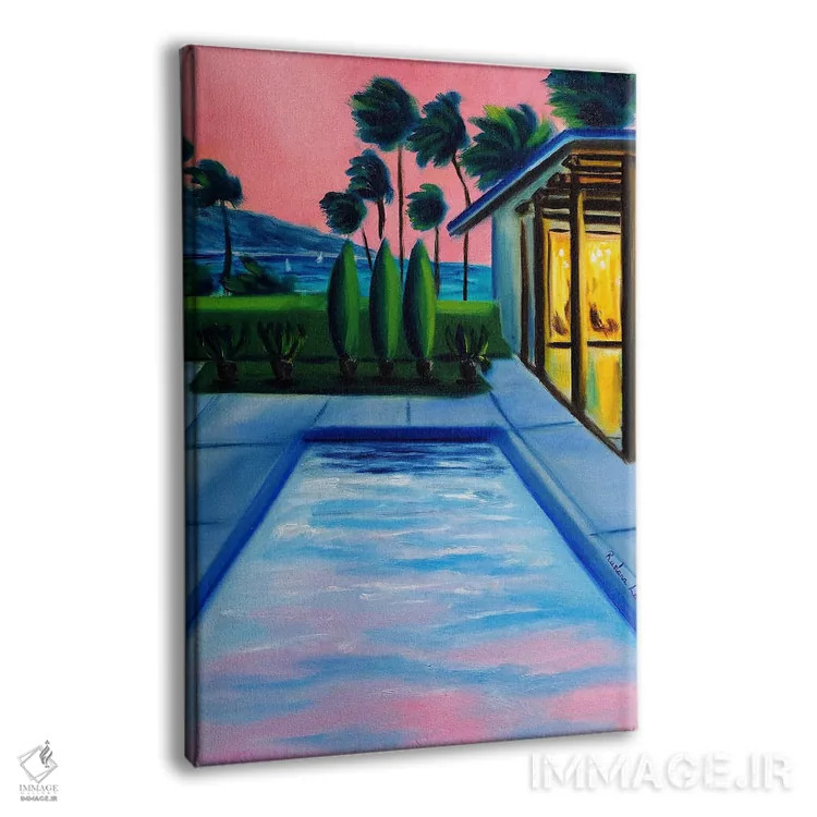 تابلو دکوراتیو غروب تابستان بی پایان اثر روسـلانا لواندووسکا - نمای پرسپکتیو محصول