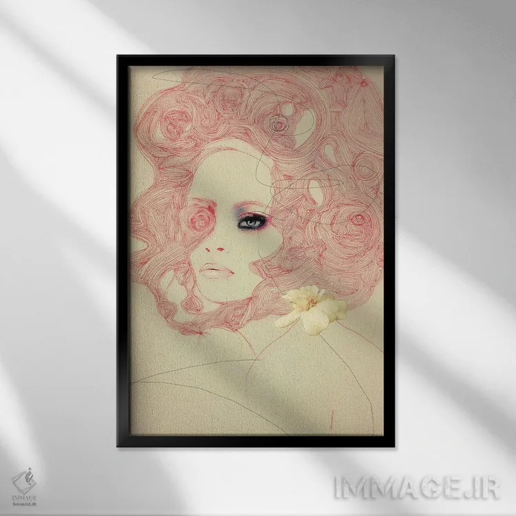 تابلو دکوراتیو جیرجیرک اثر لی واینر - نمای قابدار مشکی