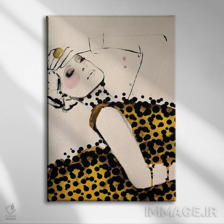 تابلو دکوراتیو جریان اثر لی واینر - نمای روبهرو روی دیوار