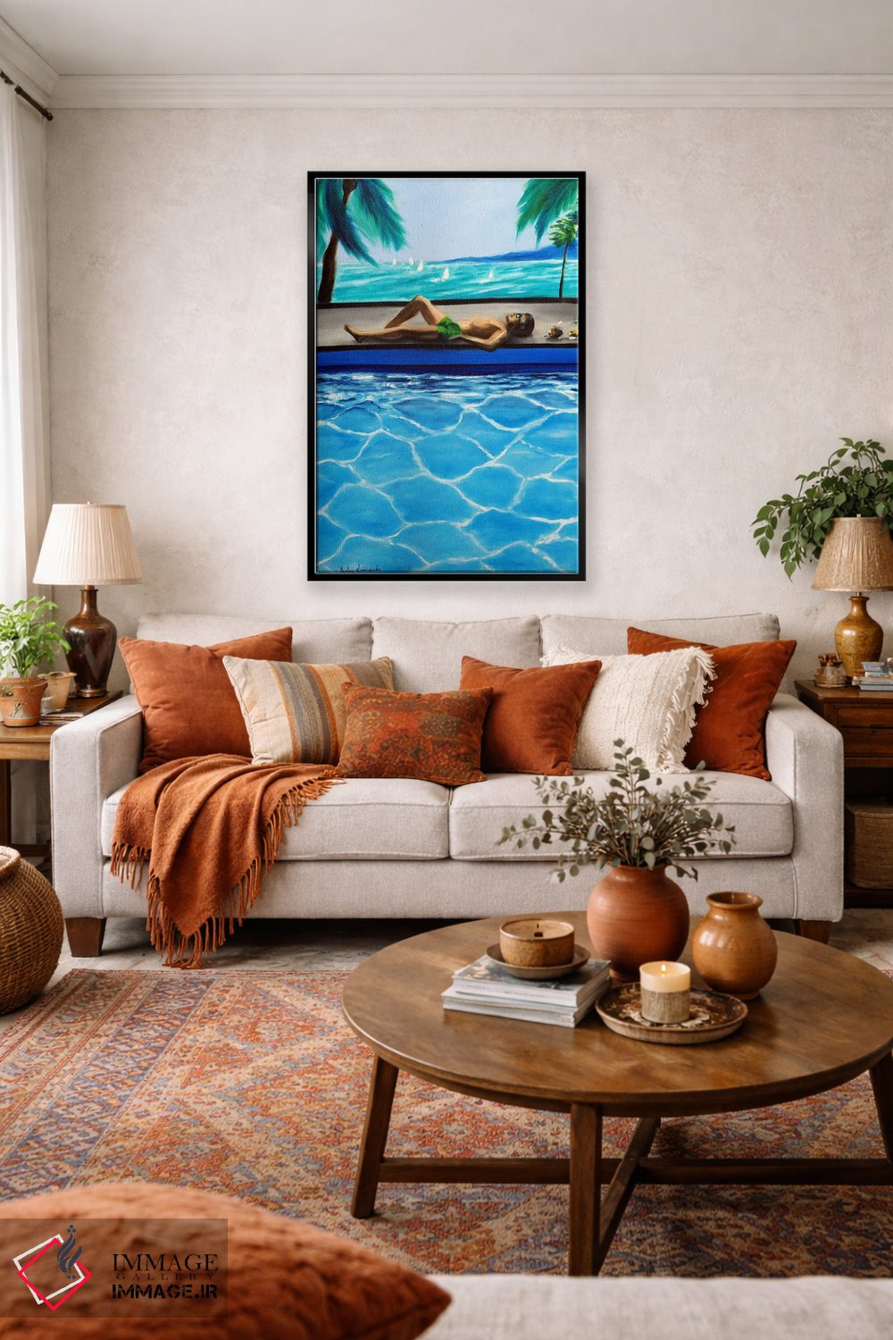 تابلو دکوراتیو تابستان بی پایان اثر روسـلانا لواندووسکا - D3B