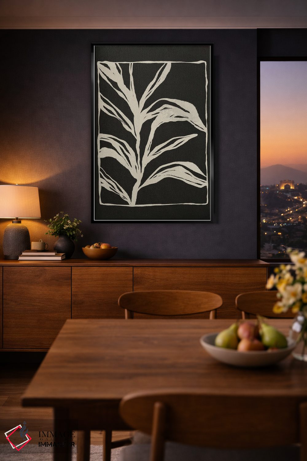 تابلو مینیمال باغ اثر لیوین لی - D1B