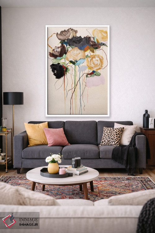 تابلو انتزاعی مجموعه شکوفه ها اثر لی واینر - D1W