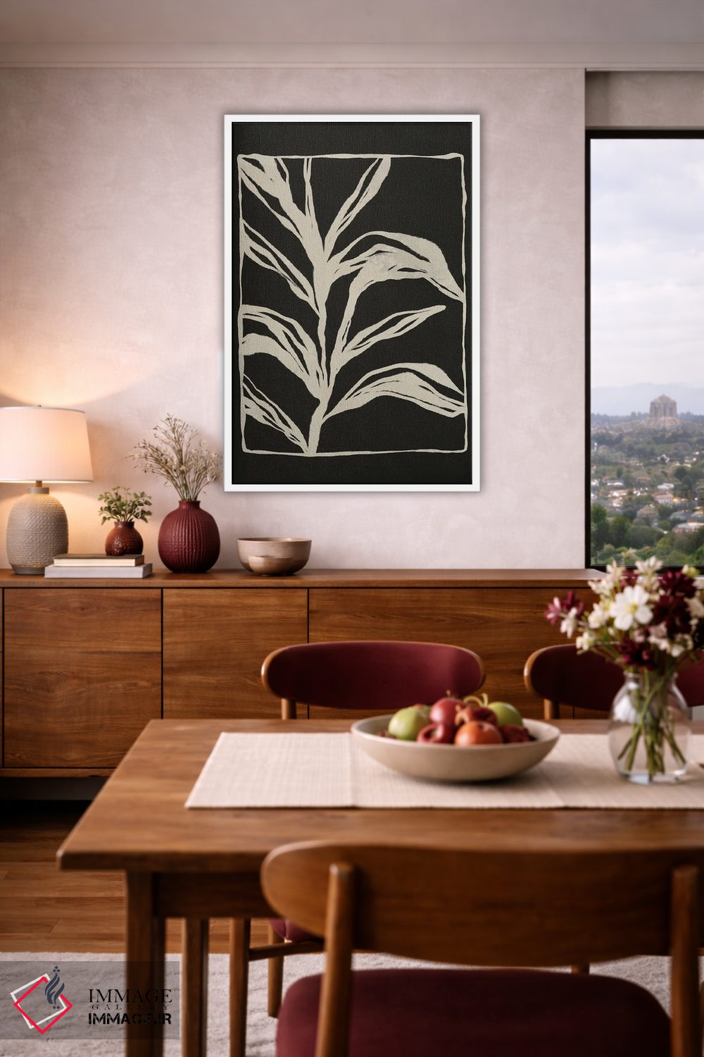 تابلو مینیمال باغ اثر لیوین لی - D3W