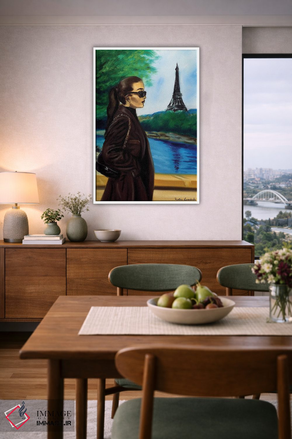 تابلو دکوراتیو بعدازظهر پاریسی اثر روسـلانا لواندووسکا - D5W