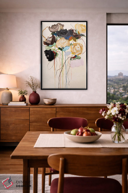 تابلو انتزاعی مجموعه شکوفه ها اثر لی واینر - D4B