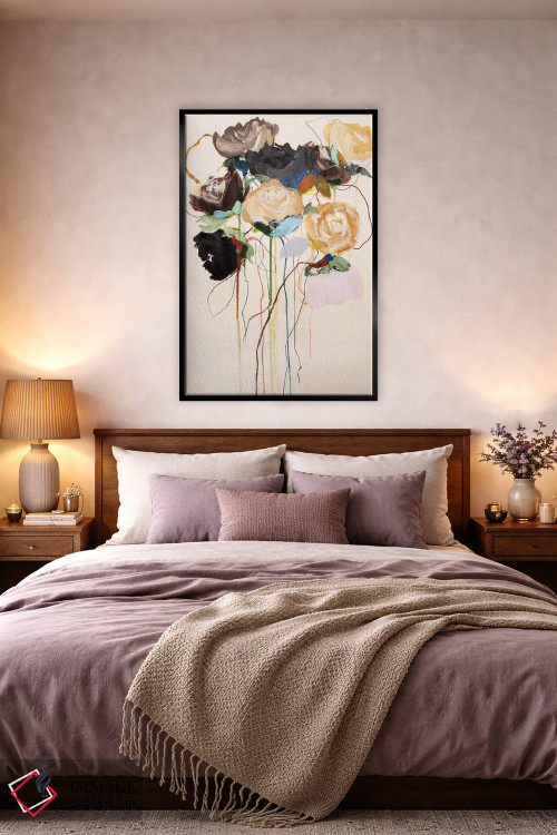 تابلو انتزاعی مجموعه شکوفه ها اثر لی واینر - D3B