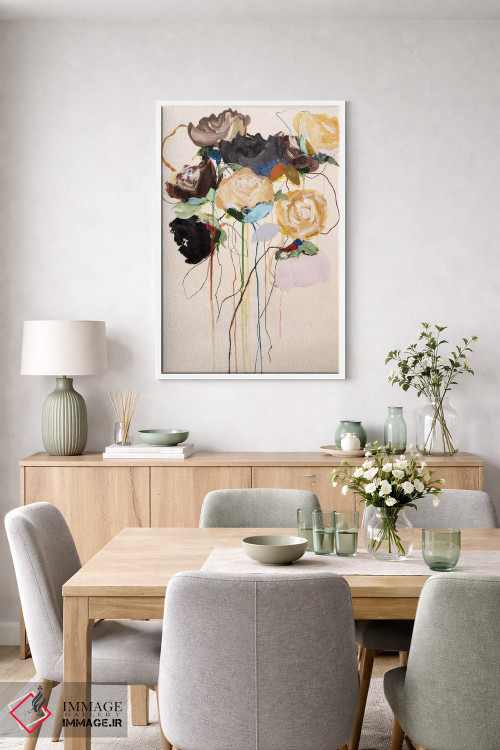 تابلو انتزاعی مجموعه شکوفه ها اثر لی واینر - D5W