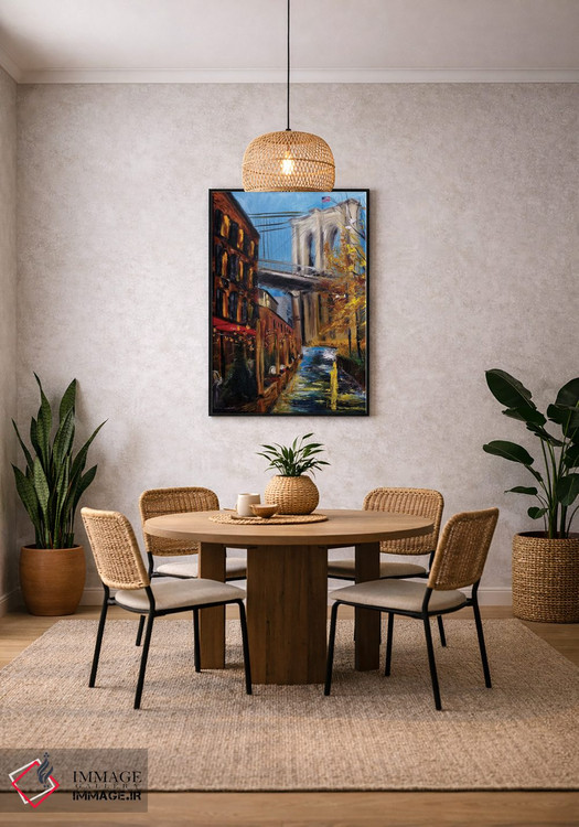 تابلو کلاسیک پاییز در پل بروکلین اثر روسـلانا لواندووسکا - D5B