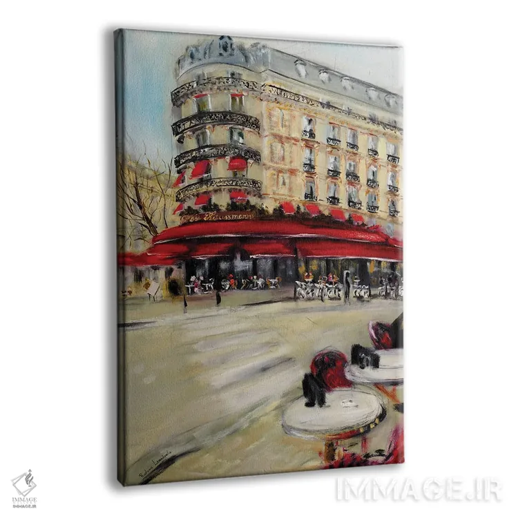 تابلو کلاسیک آبجوسازی پاریس، تریادو هاوسمان اثر روسـلانا لواندووسکا - نمای پرسپکتیو محصول