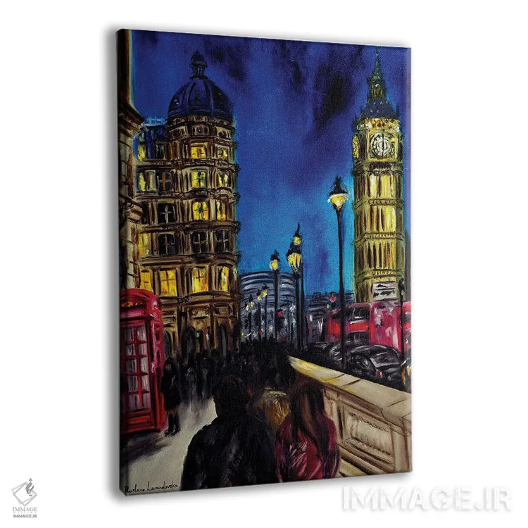 تابلو دکوراتیو لندن بی زمان اثر روسـلانا لواندووسکا - نمای پرسپکتیو محصول