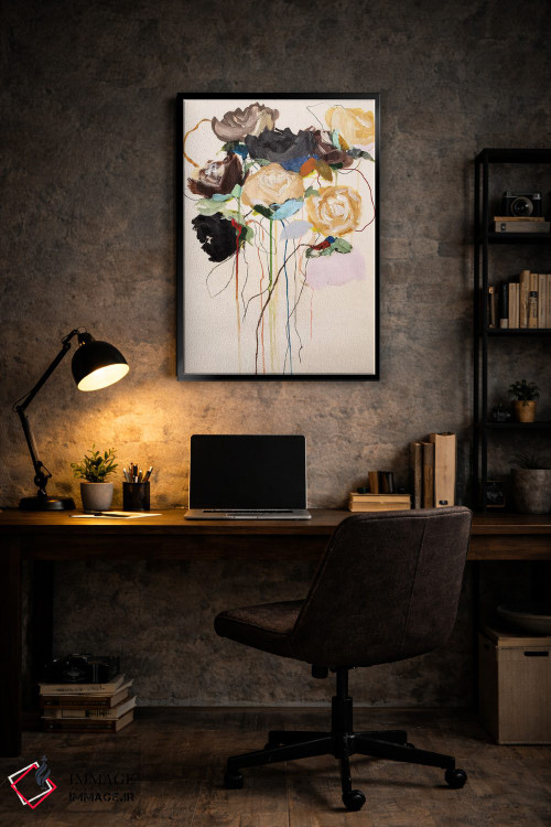 تابلو انتزاعی مجموعه شکوفه ها اثر لی واینر - D6B
