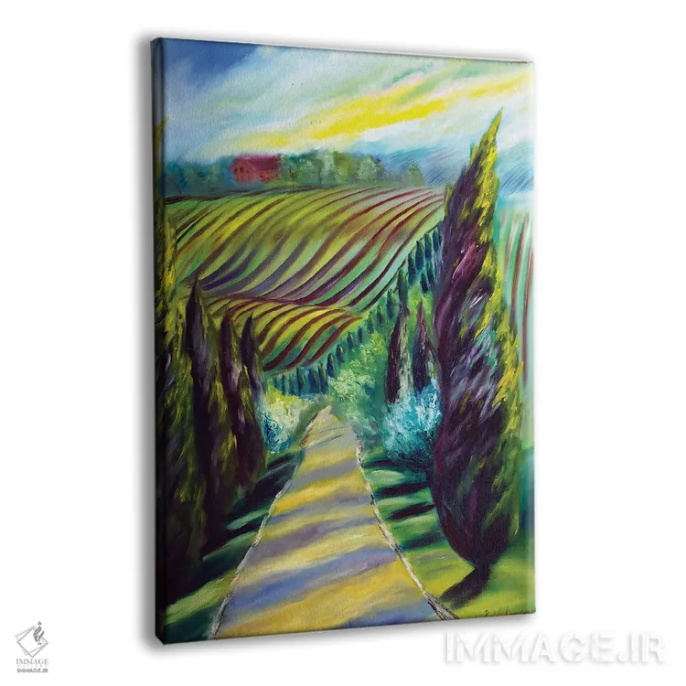 تابلو دکوراتیو زیر آفتاب توسکانی در ایتالیا اثر روسـلانا لواندووسکا - نمای پرسپکتیو محصول