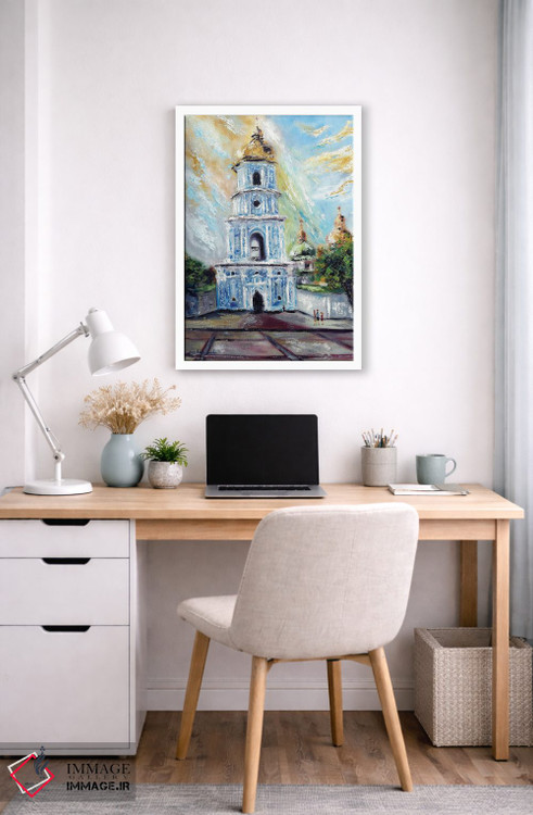 تابلو کلاسیک کی یف با گنبد طلایی، اوکراین اثر روسـلانا لواندووسکا - D6W