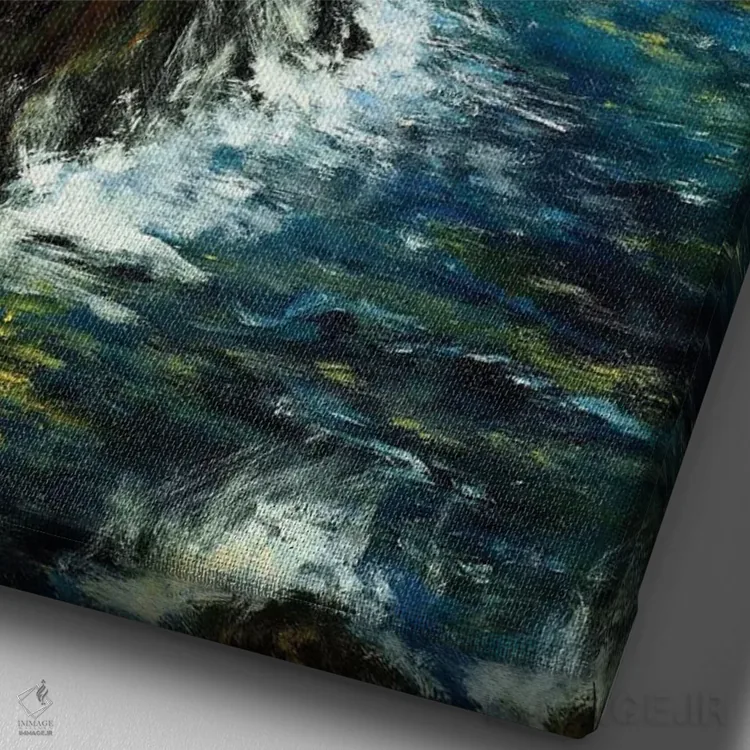 تابلو کلاسیک میان ستارگان و اقیانوس، هاوایی اثر روسـلانا لواندووسکا - نمای نزدیک بافت بوم