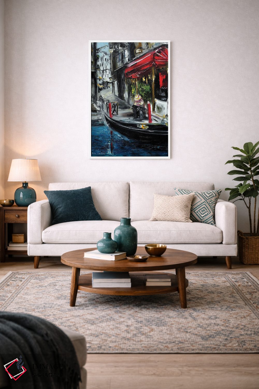 تابلو کلاسیک گوندولیر در ونیز اثر روسـلانا لواندووسکا - D3W