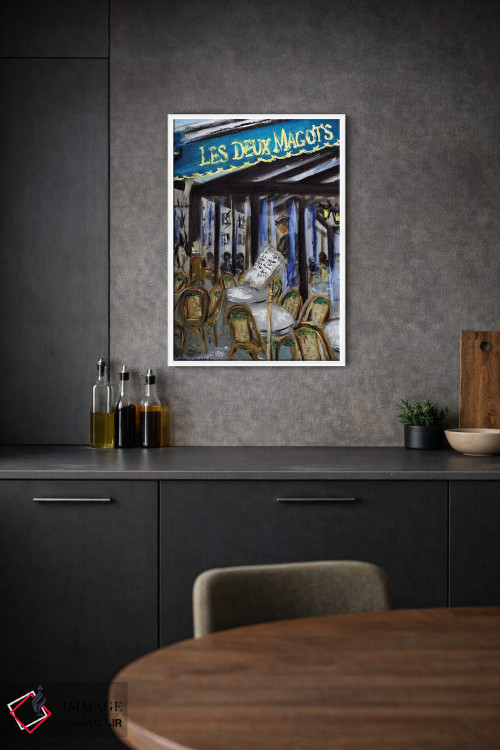 تابلو کلاسیک لس دو ماگو، پاریس اثر روسـلانا لواندووسکا - D1W