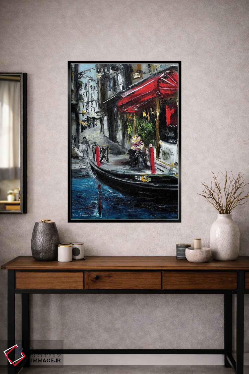 تابلو کلاسیک گوندولیر در ونیز اثر روسـلانا لواندووسکا - D1B