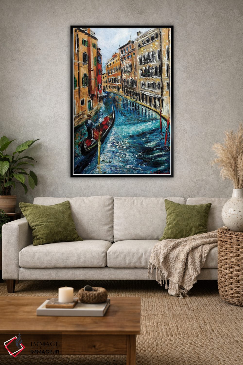 تابلو کلاسیک گوندولا در ونیز اثر روسـلانا لواندووسکا - D1B