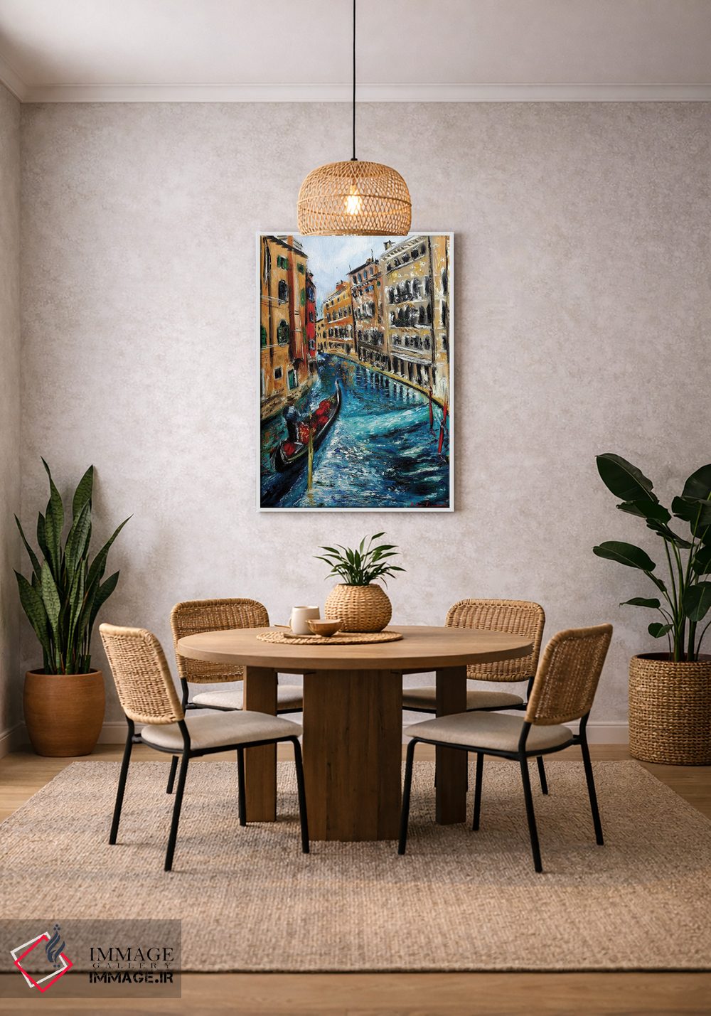 تابلو کلاسیک گوندولا در ونیز اثر روسـلانا لواندووسکا - D3W