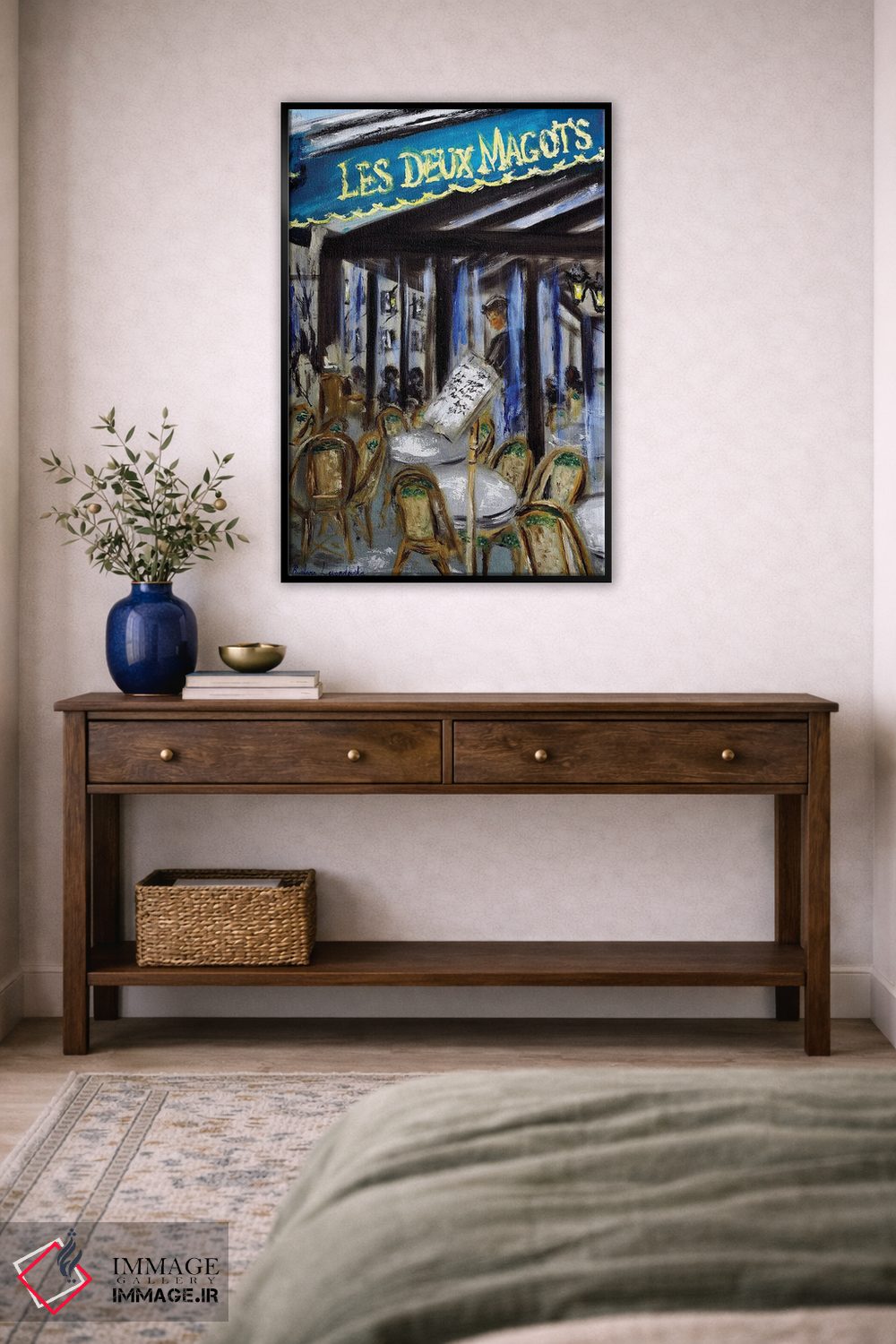 تابلو کلاسیک لس دو ماگو، پاریس اثر روسـلانا لواندووسکا - D4B